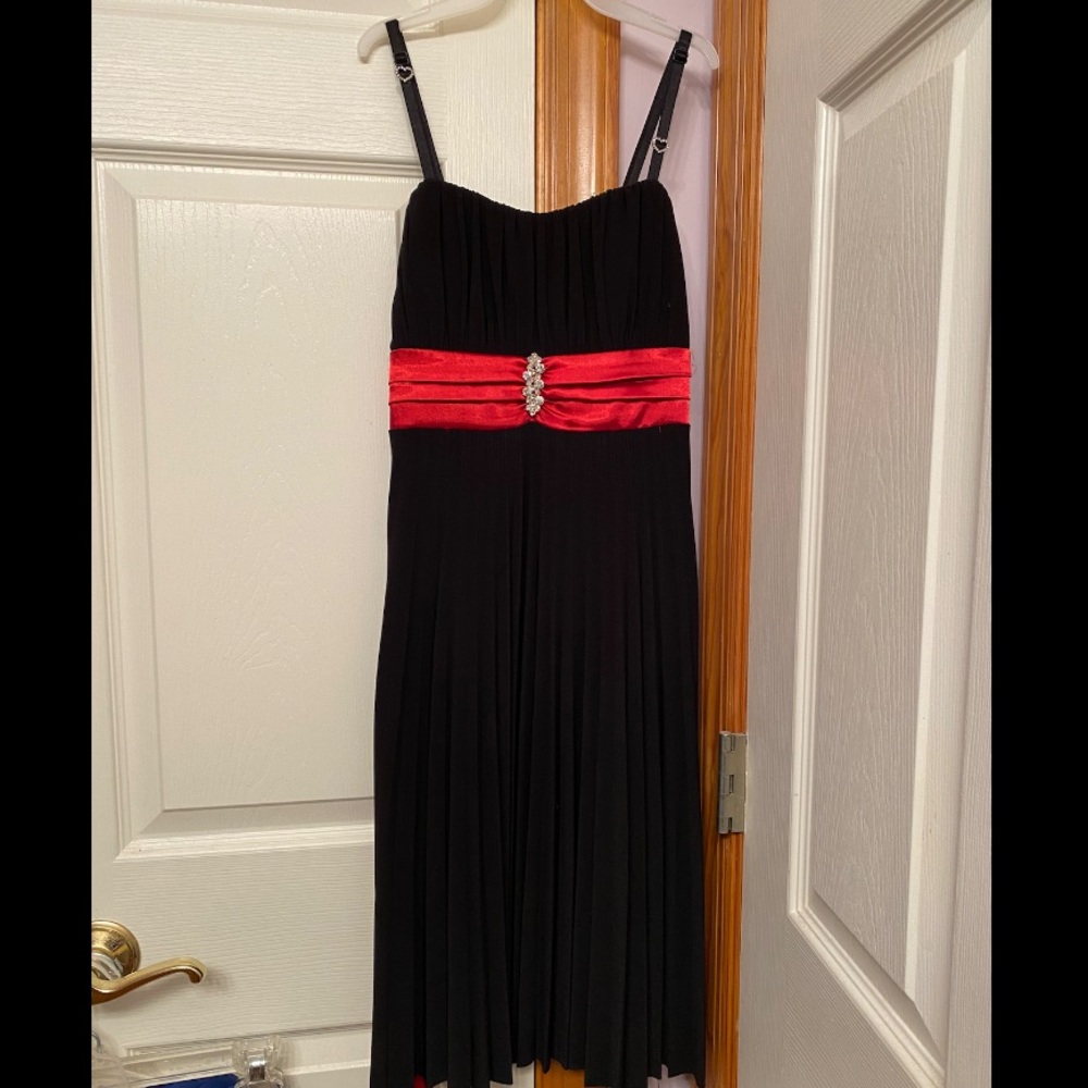 Deb Black and Red Dress